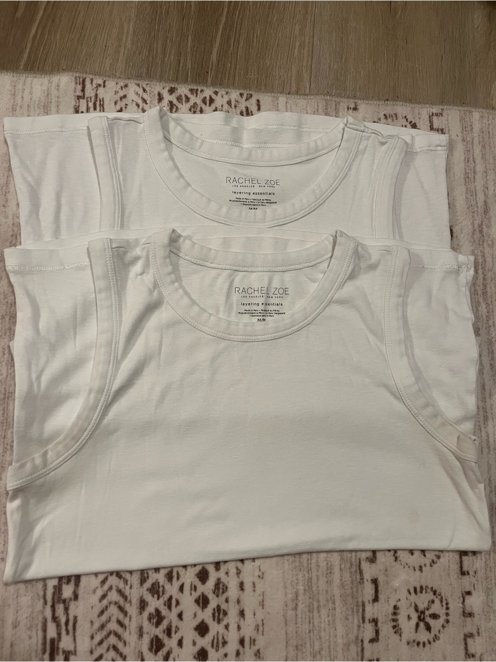 Rachel Zoe White Womens' Sleeveless Tank Tops - 2 Pack